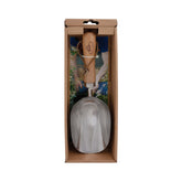 Hectarul - Scafa de mana pentru compost din inox si lemn 32 cm Esschert Design